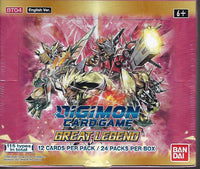 Digimon TCG Great Legend Booster Display Box BT04