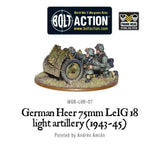 German Heer 75mm Leig 18 Light Artillery - Bolt Action