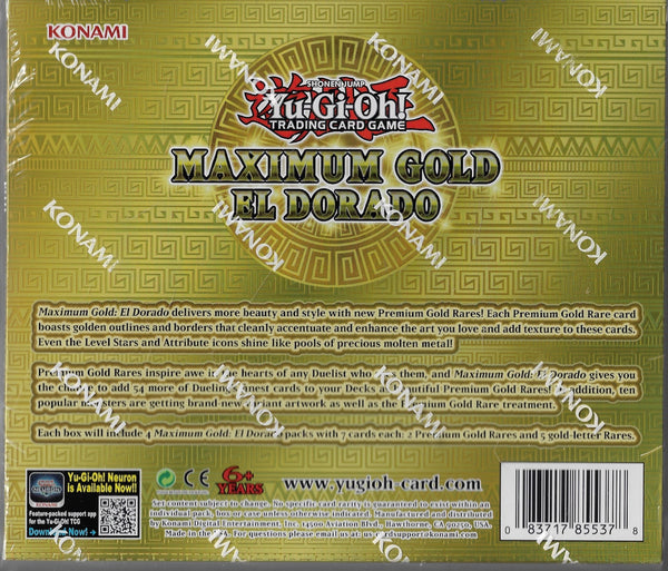 Maximum Gold El Dorado Box - Yu-Gi-Oh MantisGamingStudios Maximum Gold El Dorado Box - Yu-Gi-Oh MantisGamingStudios