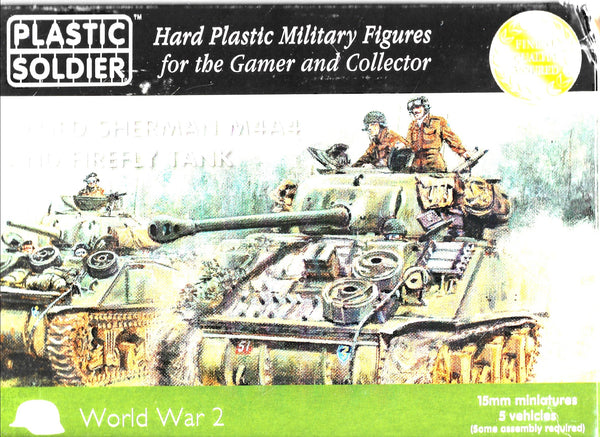 15mm Easy Assembly Allied Sherman M4A4 - Plastic Soldier Company