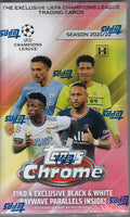 2021 2022 Topps Chrome UEFA C.L. Soccer Factory Sealed 16 Pack Hobby Box Lite