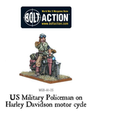 US Military Policeman on Harley Davidson motor cycle - Bolt Action