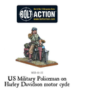 US Military Policeman on Harley Davidson motor cycle - Bolt Action