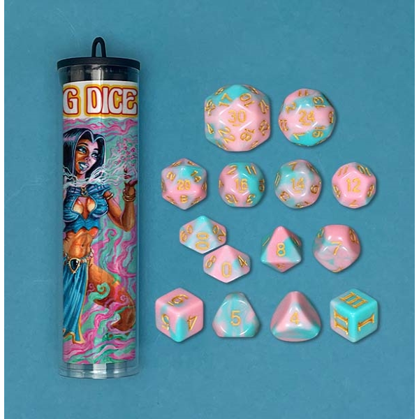 Dungeon Crawl Classics Vellos Crystalized Creation Dice Set - Goodman Games